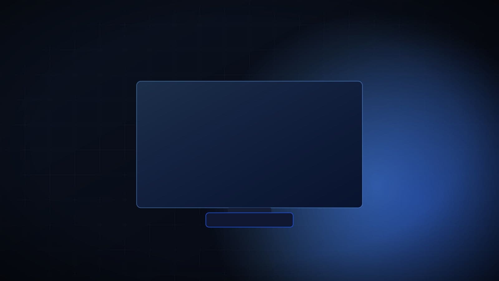 Smart TV mit geöffneter IPTV Player-Software-Oberfläche