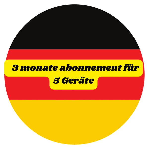 3 monate Abonnement für 5 Geräte
