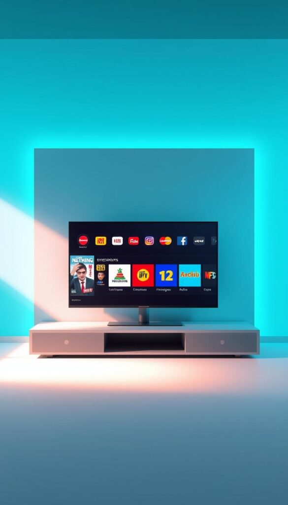 A modern, minimalist illustration of a transparent and fair IPTV offer from the provider IPTVANBIETERTV. A sleek, high-contrast scene with a central TV display showcasing a selection of entertainment channels and packages, bathed in soft, directional lighting. The background features a subtle grid pattern suggesting a digital interface, conveying a sense of technology and convenience. The overall mood is one of simplicity, clarity and premium quality, reflecting the "transparent and fair tariffs" mentioned in the section title.