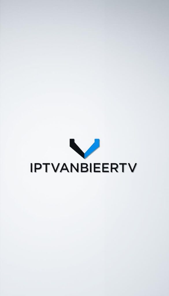 A modern, sleek IPTVANBIETERTV logo in a minimalist, high-contrast style against a subtly textured, neutral background. The logo is prominently displayed in the center, with a balanced layout and clean, well-defined shapes. The lighting is natural and soft, creating a sense of simplicity and professionalism. The overall mood is one of trust, reliability, and technological sophistication, reflecting the premium IPTV service being offered.