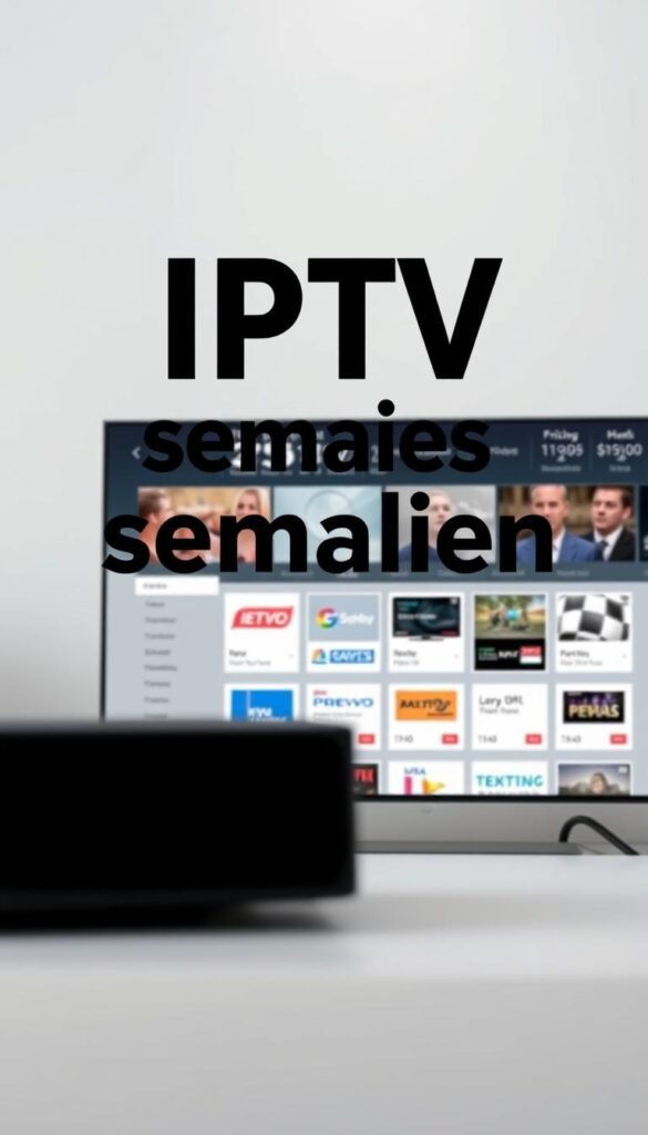 A sleek and modern website interface showcasing the latest IPTV pricing options, with a clean and minimalist design. The foreground features a prominent title "IPTV Preise vergleichen" rendered in a bold, modern typeface, capturing the user's attention. The middle ground displays a responsive grid layout of various IPTV service providers, including the brand "IPTVANBIETERTV", allowing for easy comparison of pricing and features. The background is a subtly blurred, neutral-toned gradient, creating a sense of depth and focus on the central content. The overall mood is professional, informative, and visually appealing, inviting the viewer to explore the IPTV options and find the best value for their needs.