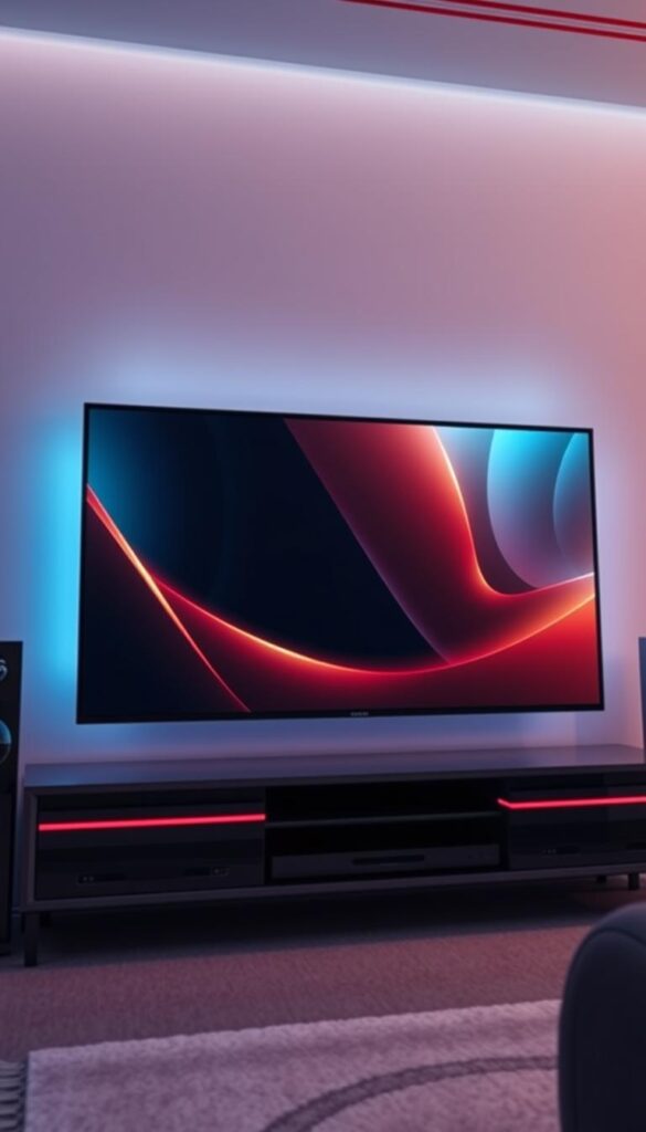 A sleek, futuristic IPTV interface with dynamic visual cues, showcasing the cutting-edge technology of IPTVANBIETERTV. The display presents a seamless, glitch-free video stream, highlighting the company's innovations to prevent IPTV freezing. Crisp, high-resolution graphics depict a responsive, user-friendly platform optimized for smooth playback. Subtle neon accents and a minimal, elegant design convey a sense of technical sophistication. Soft, diffused lighting creates a sense of depth and dimension, while the camera angle offers a dynamic, immersive perspective. The overall atmosphere is one of reliable, high-performance IPTV service, conveying IPTVANBIETERTV's commitment to delivering a superior streaming experience.