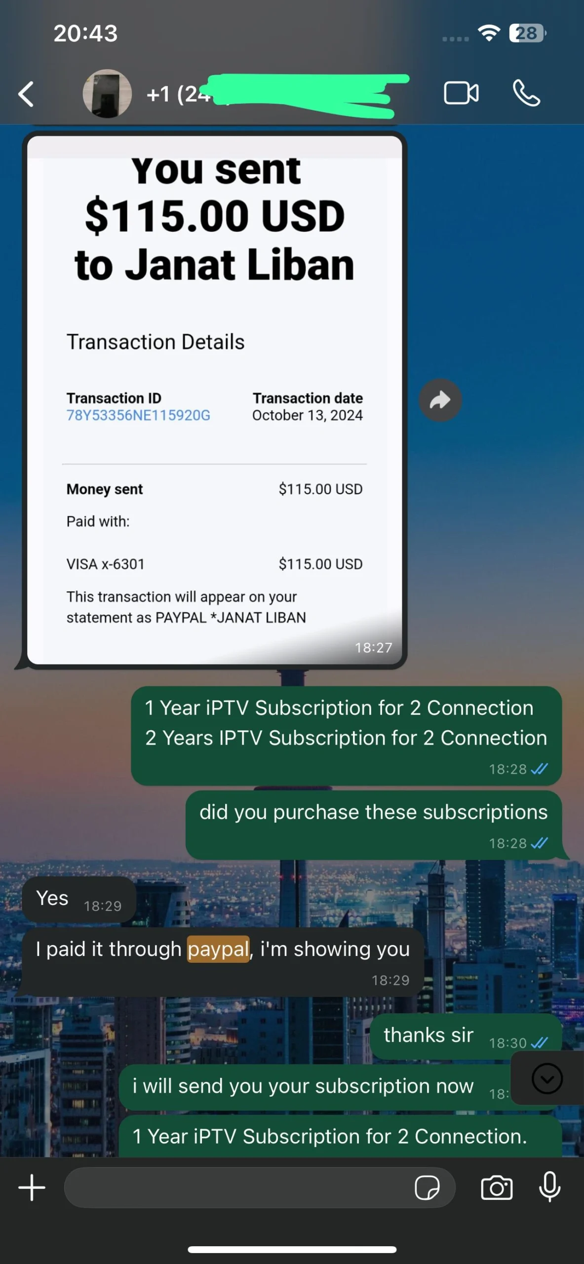 IPTV-LEBENSLANGES ABONNEMENT