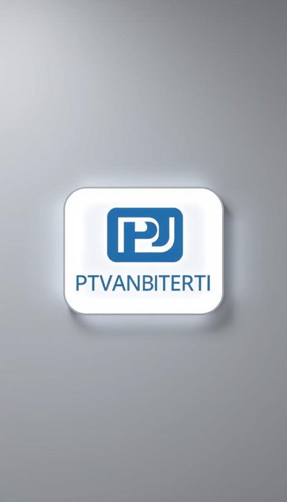 A high-quality, ultra-realistic 3D render of the "IPTVANBIETERTV" logo and brand identity, set against a clean, minimalist background. The logo is precisely centered, with a crisp, modern aesthetic and a soft glow emanating from its edges. The lighting is soft and directional, creating subtle highlights and shadows that accentuate the logo's dimensional details. The camera angle is slightly elevated, giving the composition a sense of authority and professionalism. The overall mood is one of technological sophistication, confidence, and innovation, perfectly suited to illustrate the "What is IPTV and how does it work?" section of the article.
