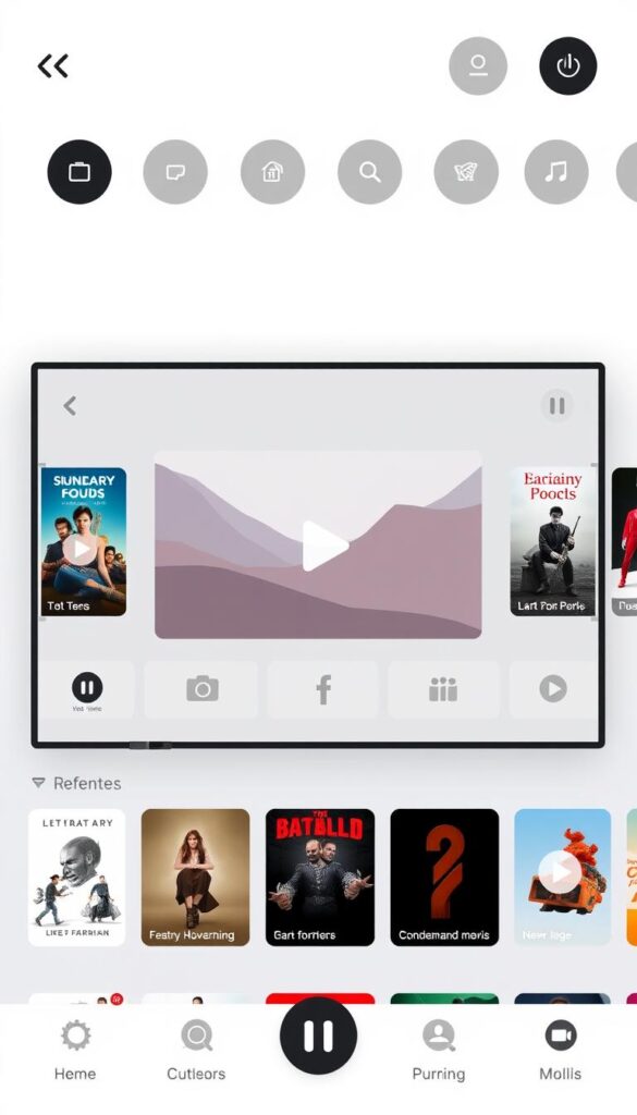 A minimalist, modern, and intuitive user interface for the IPTVANBIETERTV app, showcasing a clean and uncluttered design. The layout features a central video player surrounded by a grid of customizable content tiles, allowing for seamless navigation through a variety of live TV channels, on-demand movies, and other multimedia offerings. Subtle use of muted tones and flat icons creates a visually appealing and user-friendly experience, complemented by a responsive and straightforward control scheme. The overall atmosphere exudes a sense of simplicity and ease of use, catering to a wide range of tech-savvy viewers who demand a visually captivating and efficient IPTV platform.