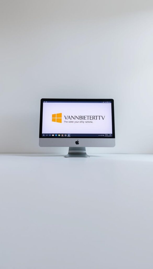 A sleek and modern Windows desktop application with the IPTVANBIETERTV logo prominently displayed. The interface features a clean, minimalist design with intuitive controls for browsing and playing IPTV channels. The application is set against a soft, neutral background, creating a calming and professional atmosphere. The lighting is natural and diffused, highlighting the application's crisp graphics and user-friendly layout. The camera angle is slightly elevated, giving a sense of authority and reliability to the IPTVANBIETERTV software. The overall impression conveys a reliable, high-quality IPTV player tailored for the Windows operating system.