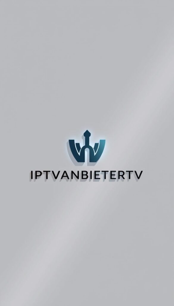 A sleek, minimalist illustration of the IPTVANBIETERTV brand, showcasing its leadership in the German IPTV market. Set against a clean, neutral background, the composition features a central focus on the stylized, modern IPTVANBIETERTV logo, rendered in a sophisticated color palette. The logo is accentuated by subtle lighting and shadows, conveying a sense of depth and dimensionality. The overall aesthetic is one of professionalism, reliability, and technological innovation, reflecting the brand's position as a premier IPTV provider in the region.