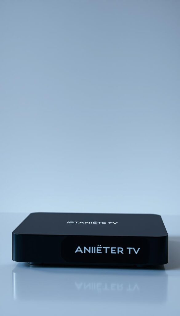 A well-lit, high-resolution photograph of a reliable and trustworthy IPTV service provider. The image should depict a modern, sleek IPTV box with the brand name "IPTVANBIETERTV" prominently displayed on the front panel. The box should be set against a clean, minimalist background, with subtle lighting that highlights the device's premium design and construction. The overall mood should convey a sense of professionalism, reliability, and technical sophistication, conveying the importance of choosing a dependable IPTV service for a seamless viewing experience. A well-lit, high-resolution photograph of a reliable and trustworthy IPTV service provider. The image should depict a modern, sleek IPTV box with the brand name "IPTVANBIETERTV" prominently displayed on the front panel. The box should be set against a clean, minimalist background, with subtle lighting that highlights the device's premium design and construction. The overall mood should convey a sense of professionalism, reliability, and technical sophistication, conveying the importance of choosing a dependable IPTV service for a seamless viewing experience.